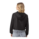 Independent Trading Co EXP64CRP Women's Lightweight Quarter-Zip Pullover Crop Windbreaker