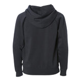 Independent Trading Co PRM10TSBZ Toddler Lightweight Special Blend Raglan Zip Hood