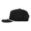 10 10 Hats R615 Black 5 Panel Rope Hat