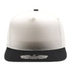PitBull PB292 5 Panel Cream Two-Tone Flat Bill Snapback Cap