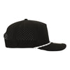 10 10 Hats R615 Black 5 Panel Rope Hat