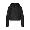 Independent Trading Co EXP64CRP Women's Lightweight Quarter-Zip Pullover Crop Windbreaker