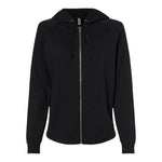 Independent Trading Co PRM2500Z Women's California Wave Wash Full-Zip Hooded Sweatshirt