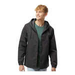 Independent Trading Co EXP95NB Men's Water-Resistant Hooded Windbreaker