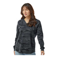 Independent Trading Co PRM2500 Women’s Lightweight California Wave Wash Hooded Sweatshirt