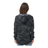 Independent Trading Co PRM2500 Women’s Lightweight California Wave Wash Hooded Sweatshirt