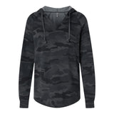 Independent Trading Co PRM2500 Women’s Lightweight California Wave Wash Hooded Sweatshirt