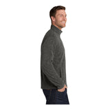 Port Authority F235 Heather Microfleece Full-Zip Jacket