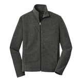 Port Authority F235 Heather Microfleece Full-Zip Jacket