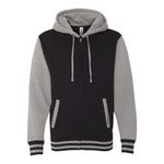 Independent Trading Co IND45UVZ Unisex Heavyweight Varsity Full-Zip Hooded Sweatshirt