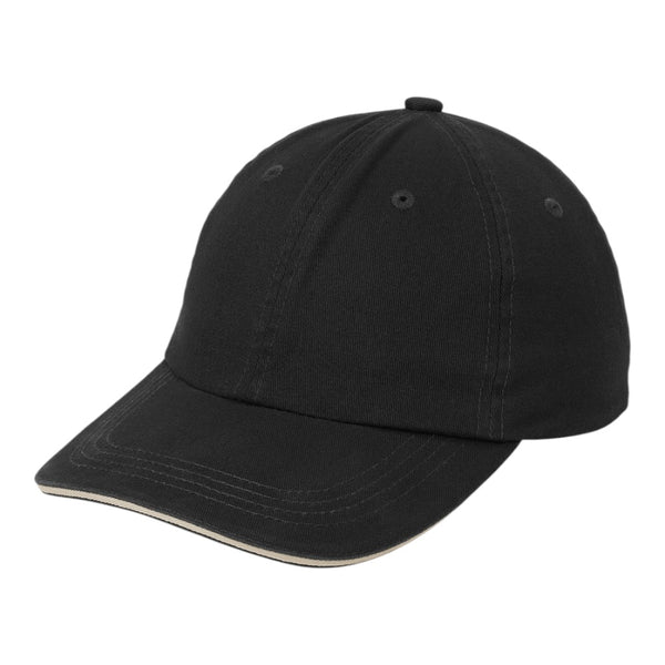 Port Authority C830 Sandwich Bill Cap with Striped Closure