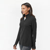 Adidas A555 Women's 3-Stripes Quarter-Zip Sweater Pullover