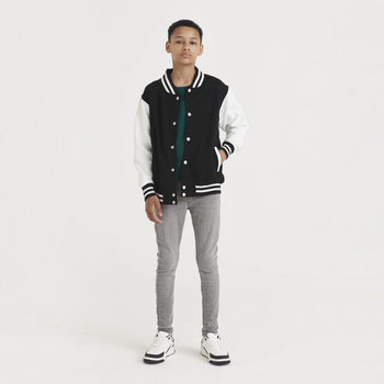 A4 JHY043 AWDis Youth Letterman Jacket