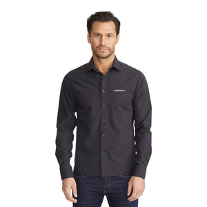 UNTUCKit TM31361 Men’s Black Stone Wrinkle-Free Slim-Fit Long Sleeve Button-Up Shirt - 