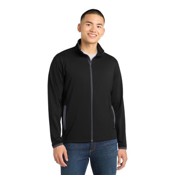 Sport-Tek ST853 Sport-Wick Stretch Contrast Full-Zip Jacket
