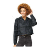Independent Trading Co EXP64CRP Women's Lightweight Quarter-Zip Pullover Crop Windbreaker