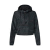 Independent Trading Co EXP64CRP Women's Lightweight Quarter-Zip Pullover Crop Windbreaker