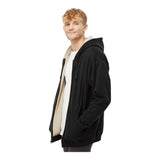 Independent Trading Co EXP40SHZ Men's Sherpa-Lined Full-Zip Hooded Sweatshirt