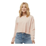 Independent Trading Co AFX24CRP Women's Lightweight Crop Crewneck Sweatshirt