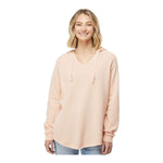 Independent Trading Co PRM2500 Women’s Lightweight California Wave Wash Hooded Sweatshirt