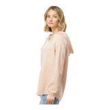 Independent Trading Co PRM2500 Women’s Lightweight California Wave Wash Hooded Sweatshirt