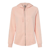 Independent Trading Co PRM2500Z Women's California Wave Wash Full-Zip Hooded Sweatshirt
