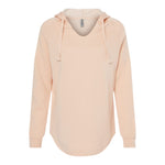 Independent Trading Co PRM2500 Women’s Lightweight California Wave Wash Hooded Sweatshirt