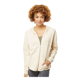 Independent Trading Co PRM2500Z Women's California Wave Wash Full-Zip Hooded Sweatshirt