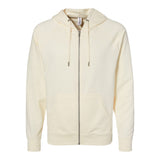 Independent Trading Co SS1000Z Unisex Icon Lightweight Loopback Terry Full-Zip Hooded Sweatshirt