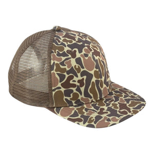 Blank Rope Hats Camo Trucker Cap Mesh Back - 
