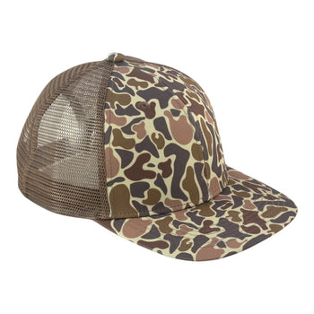 Blank Rope Hats Camo Trucker Cap Mesh Back