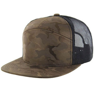 Kamel 707 7 Panel Nylon Camo Trucker Hat 707 Series - 
