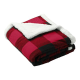 Port Authority BP43 Flannel Sherpa Blanket