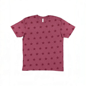 Code Five 3929 Unisex Star Print Tee - 