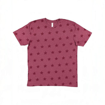 Code Five 3929 Unisex Star Print Tee