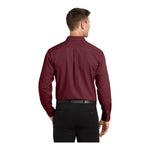 Port Authority W100 Long Sleeve Carefree Poplin Shirt
