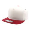 PitBull PB292 5 Panel Cream Two-Tone Flat Bill Snapback Cap