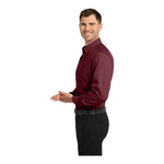 Port Authority W100 Long Sleeve Carefree Poplin Shirt