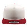 PitBull PB292 5 Panel Cream Two-Tone Flat Bill Snapback Cap