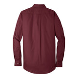 Port Authority W100 Long Sleeve Carefree Poplin Shirt