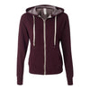 Independent Trading Co PRM90HTZ Unisex Heathered French Terry Full-Zip Hooded Sweatshirt