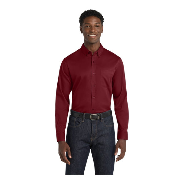 Port Authority W808 Long Sleeve SuperPro React Twill Shirt