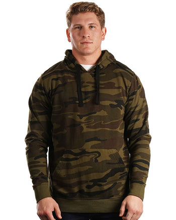 Burnside 8605 Enzyme-Washed French Terry Camo Hooded Sweatshirt