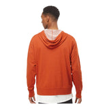 Independent Trading Co PRM90HTZ Unisex Heathered French Terry Full-Zip Hooded Sweatshirt