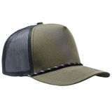 Cobra C112FR 5-Panel Mix Colors Rope Structured Poly/Cotton Front Mesh Back