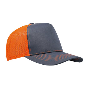 Cobra C112F 5-Panel Structured Poly/Cotton Front Mesh Back Hat - 