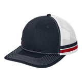 Port Authority C113 Two-Stripe Snapback Trucker Cap