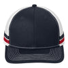 Port Authority C113 Two-Stripe Snapback Trucker Cap