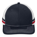 Port Authority C113 Two-Stripe Snapback Trucker Cap
