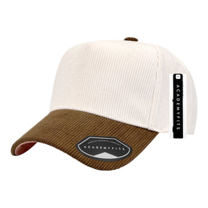 Academy Fits 3125S Corduroy Frame Snapback Hat - 